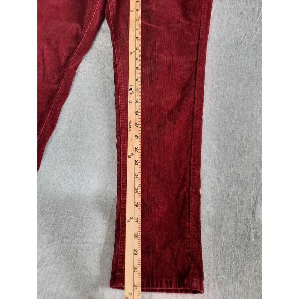 Pantalones de pana extensibles elásticos contemporáneos cupé moderno Merona 16 para mujer Foto 4 de 4