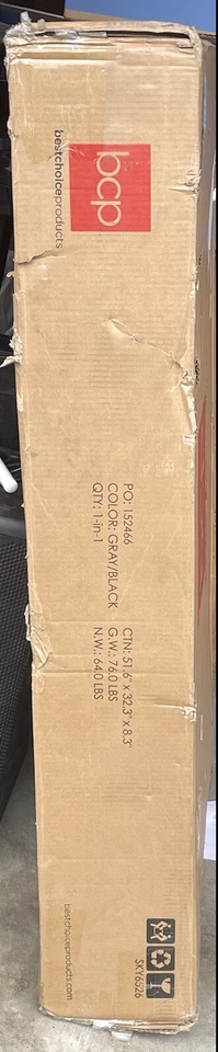 Bcp 5PC Wood Dining Table Set 4 Chairs Seat Breakfast Kitchen Home Furniture - Image 2 of 3