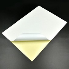 GLOSSY / MATT A4 White Self Adhesive / Sticky Sticker Label Printing Paper Sheet