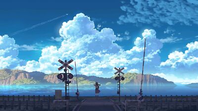 Anime sky girls Playmat Game Mat Desk