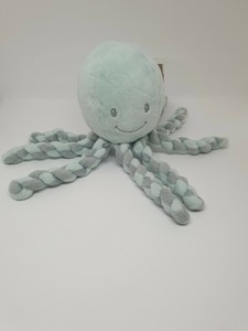 43 Doudou Peluche Pieuvre Octopus Vert Bleu Menthe Gris Nattou Neuf Ebay