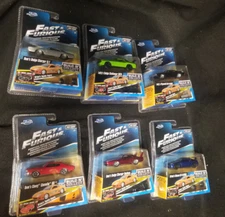 Complete set of 6 Jada Fast and Furious Build N Collect Cars Build Brians SUPRA
