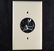 Ivory Round 1.40" 1-Gang Single Receptacle Outlet Wallplate Cover Box of 15 