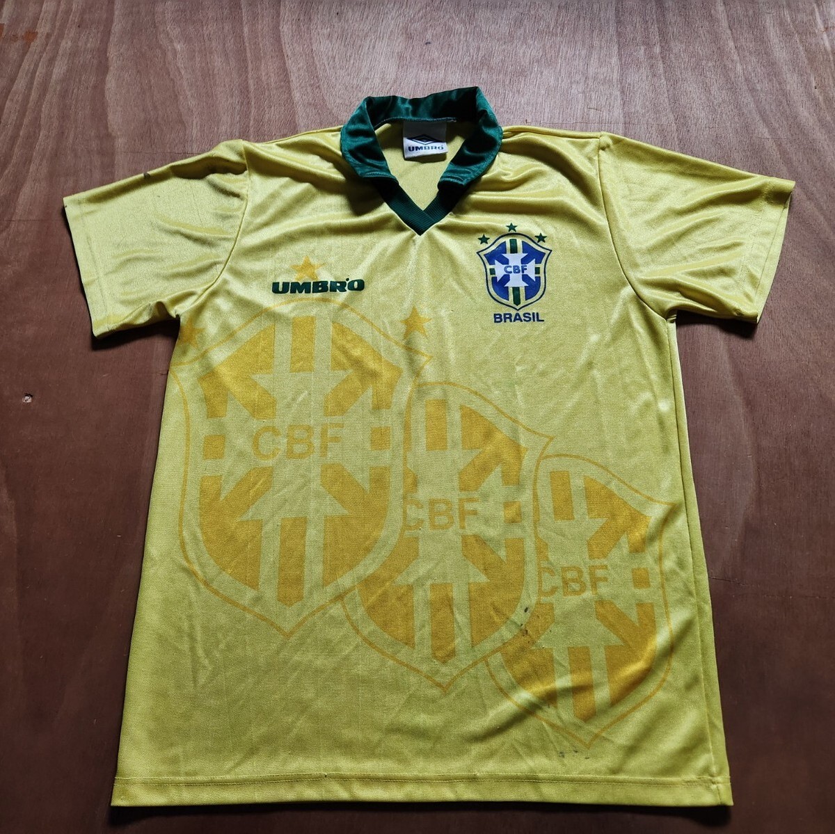 UMBRO ブラジル代表 サッカーシャツ Mサイズ ヴィンテージ Vintage Umbro Brazil Soccer Futbol Jersey Men's Medium/large