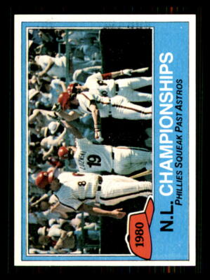 1981 Baseball Topps 1980 NL Championships LCS Philadelphia Phillies  #402 9