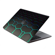 Skins Wrap for MacBook Pro 15 inch Retina Touch Metal Grid Futuristic Panel