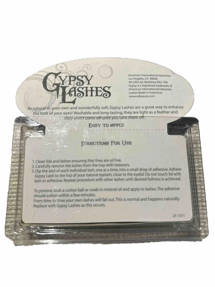 Pestañas Gitanas 48 Total Individuales Cortas Negras 1 Juego NUEVO Foto 2 de 2