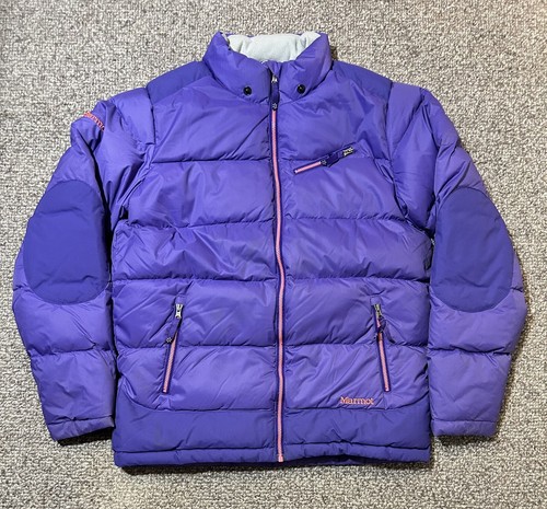 Marmot 650 Fill Puffer Jacket Girls XL Purple Down Insulated Winter