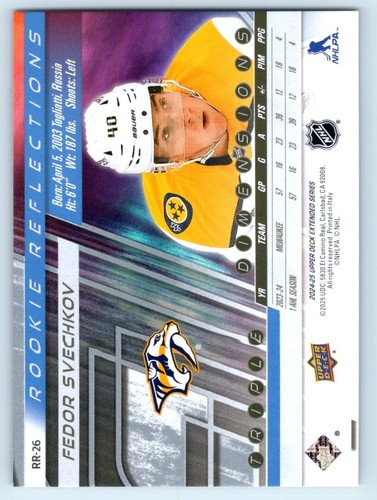 2024-25 Upper Deck Extended ROOKIE REFLECTIONS Insert Cards - Take Your Pick! - Bild 45 von 53