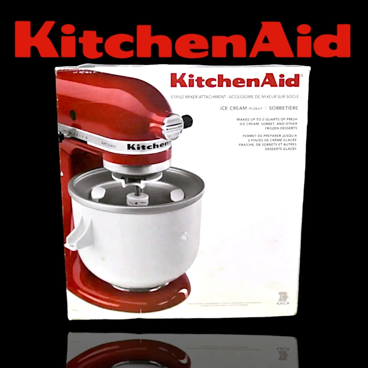 Kitchenaid KAICA Ice Cream, frozen yogurt, sorbet Maker Stand Mixer Attachment