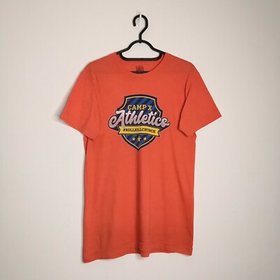 Camp x Athletic Print Orange T-Shirt Gr = S