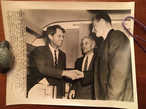 JFK, RFK and Edward Kennedy  3 b/w matte candid AP wirephotos 1961, 1965, 1968