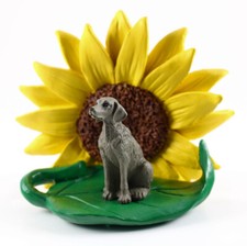 Weimaraner Sunflower Figurine