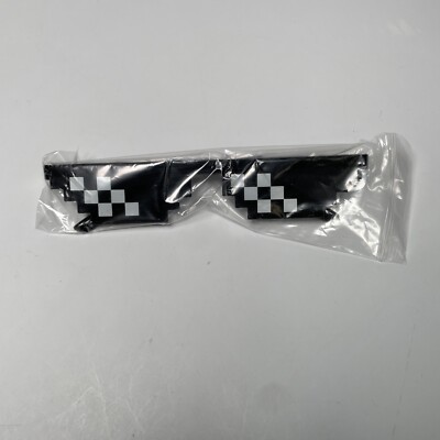 Mosaic Thug Life Sunglasses Unisex 8-Bit Coding Pixel Trendy Cool