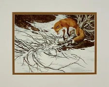 Bev Doolittle Missed Double Matted Print fits a standard ready made frame