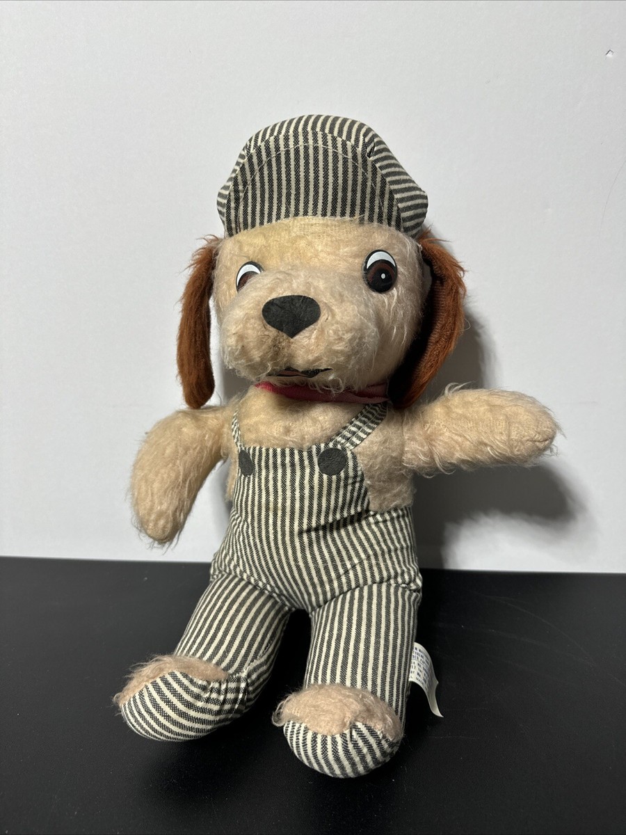 Vintage Knickerbocker 1970s Casey Jones Puppy Dog Train Engineer