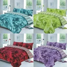 Reversible Duvet Quilt Cover Bedding Set Single Double King S/K  Size (ROSE)