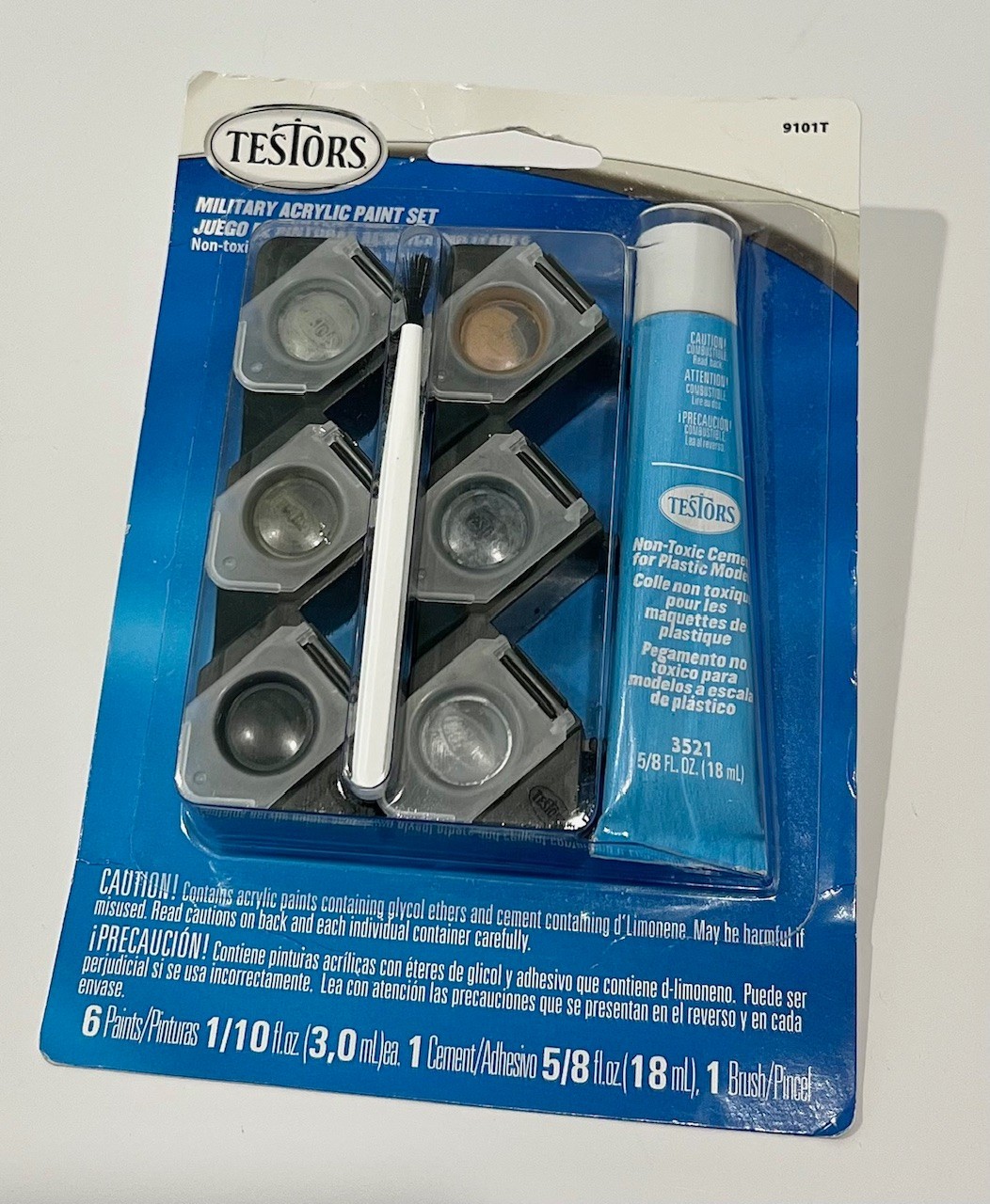 Genuine TESTORS Model MILITARY COLORS Acrylic PAINT SET With