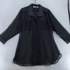 Vintage Victoria's Secret Gold Label Sheer Satin Top Womens Medium Lingerie 90s