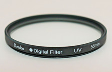 Kenko 55mm UV Digital Lens Filter Clear Glass Protector