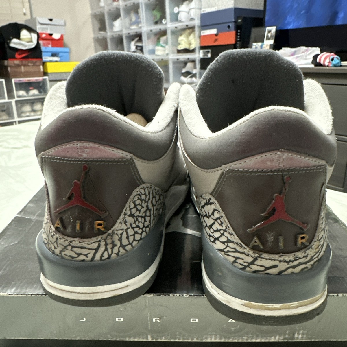 Backtab Cool Grey 3's Size 10 Air Jordan Retro LS 2006 Cool Grey