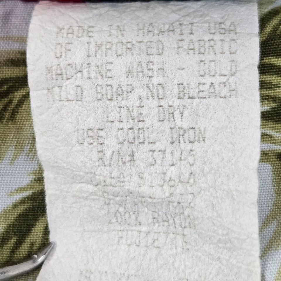 VINTAGE The Hawaiian Original Women Dress 22 Light Blue Floral Maxi Palm Tree - Image 3 of 4