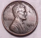 1914 P Lincoln Wheat Penny Cent - Better Grade