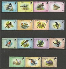 LESOTHO 1988 BIRDS SET. MINT NEVER HINGED