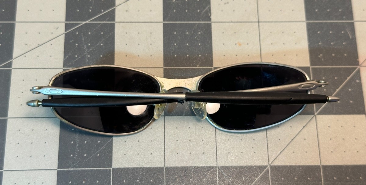 Oakley A Wire Silver Frame Sunglasses Vintage A-Wire from the 90s