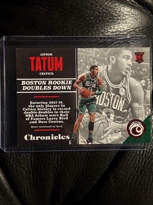 2018 Jason Tatum Boston Doubles Down Jayson Tatum Chronicles RC #137 111/199