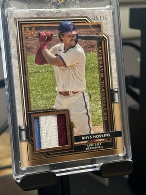 Topps 2021 Museum Collection Meaningful Material Rhys Hoskins Copper 15/35