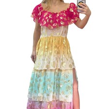 NWT LoveShackFancy Vynne Maxi Dress Surfer Fuschia Light - 2