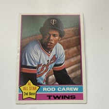 1976 Topps Rod Carew AL All Star Minnesota Twins Base Set #400 MLB Baseball Card