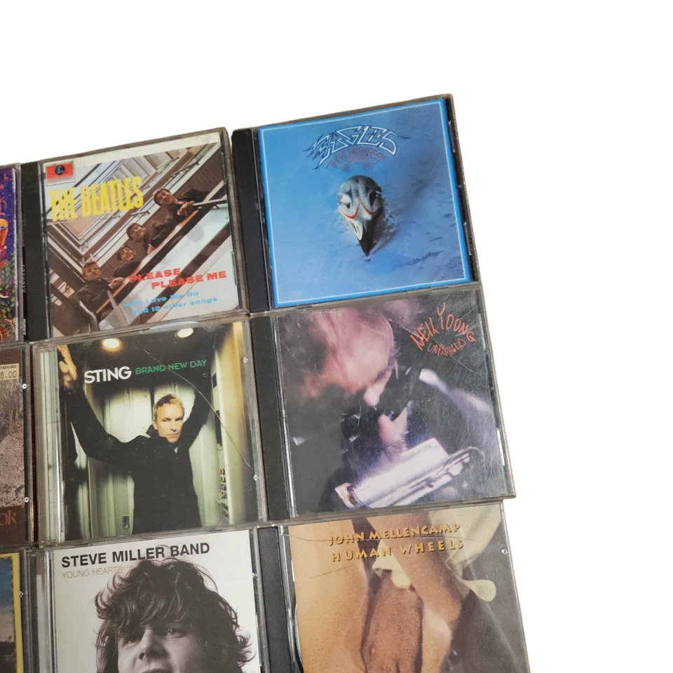 Lot of 11 Rock Pop Blues Soul CDs - Santana, The Beatles, Eagles, Stevie Wonder Foto 3 de 4