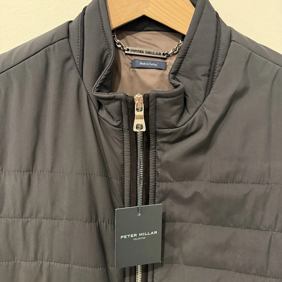 Chaleco Elegante para Hombre Colección Peter Millar Talla Pequeña Negro Nuevo con Etiquetas $548 Foto 2 de 4
