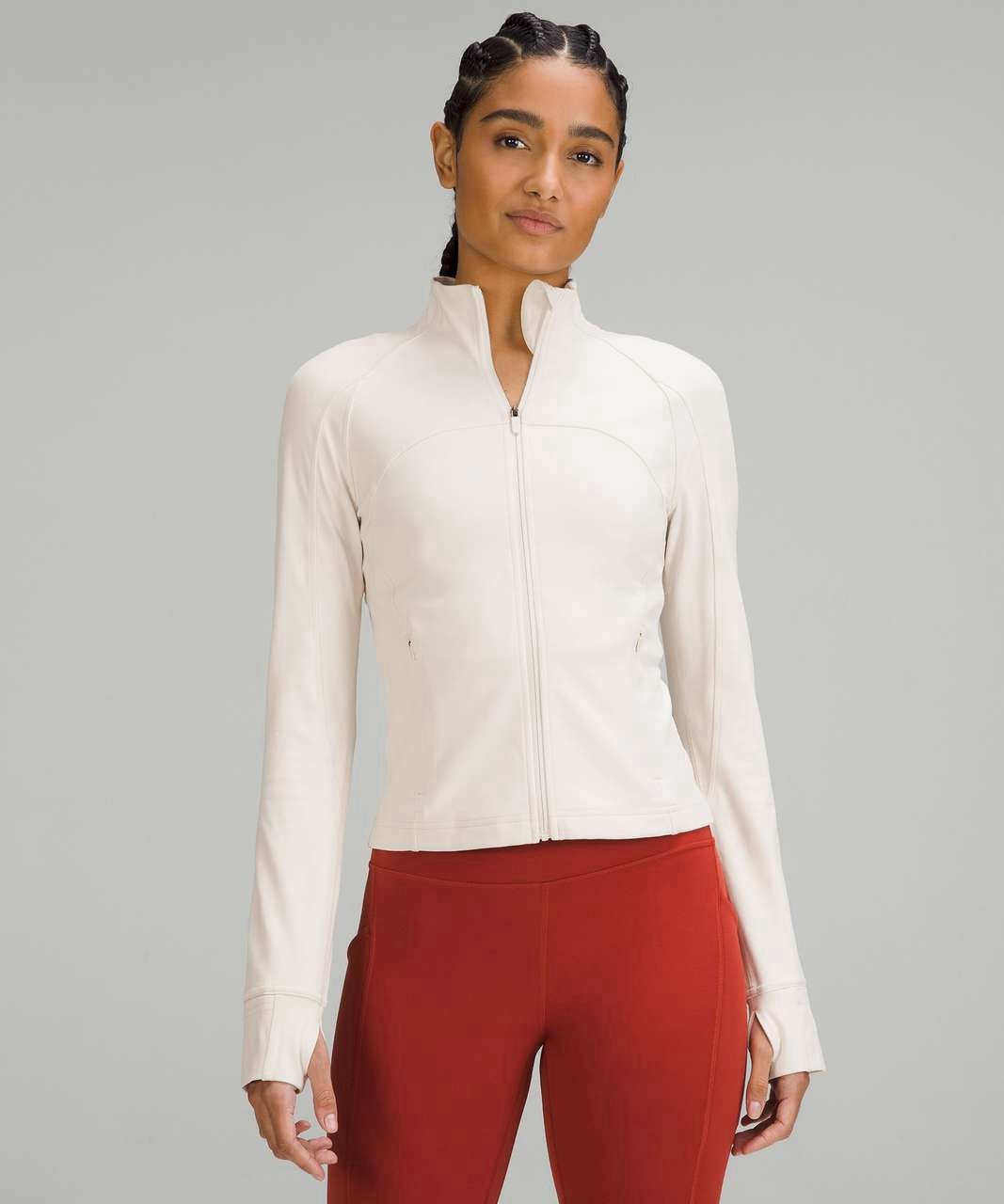 Lululemon Define Cropped Jacket White Opal Size 4 - Gently Used