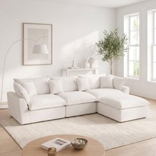 Oversized Modular Sectional Sofa, L/U Shaped Boneless Couch for Living Room