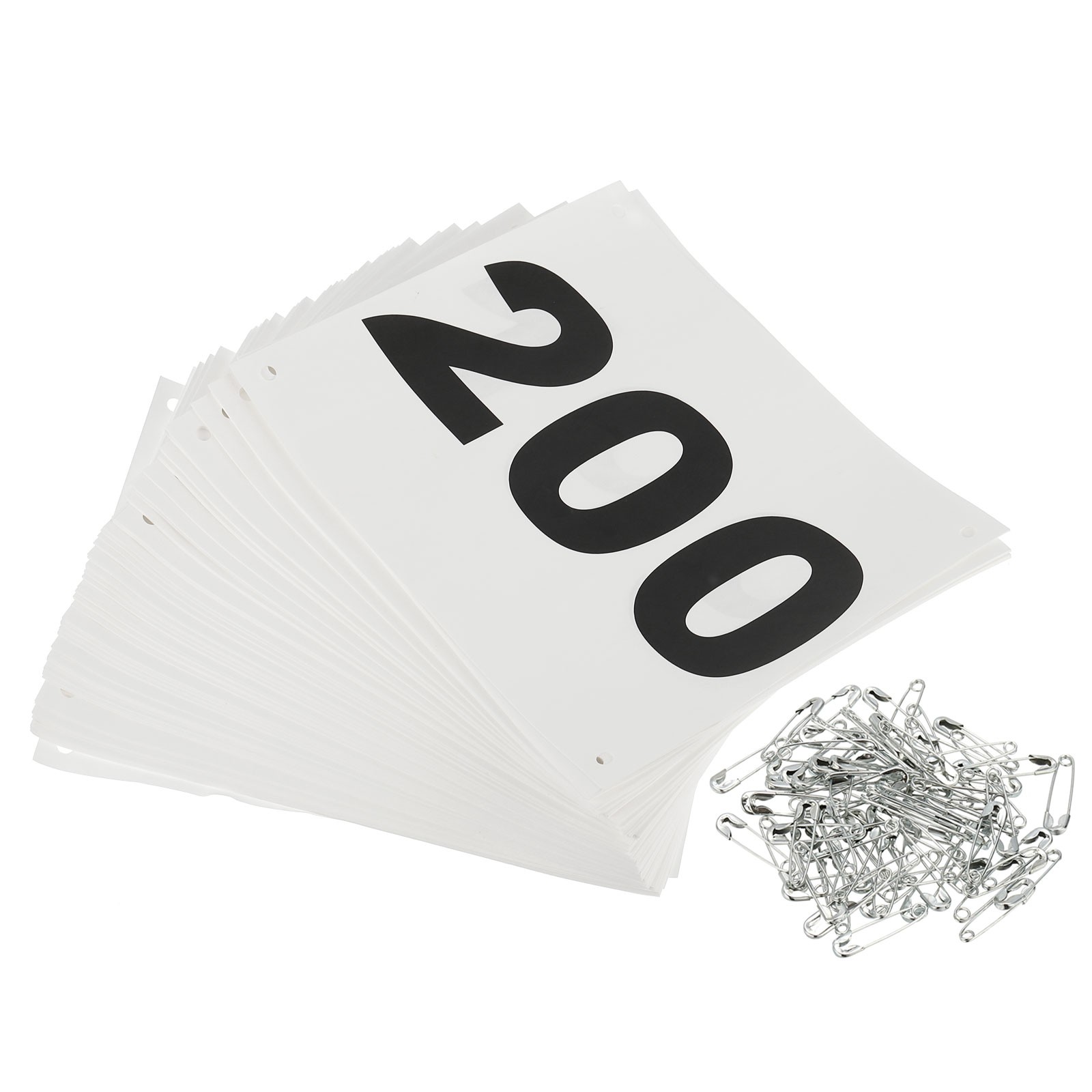 Running Bib Numbers 7x6 Inch, 1-200 Waterproof Race Competitor Numbers ...