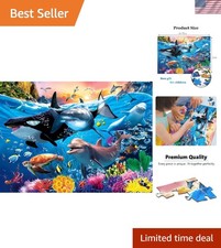 Underwater World 100-Piece Kids Jigsaw Puzzle   Learn  Play Safely