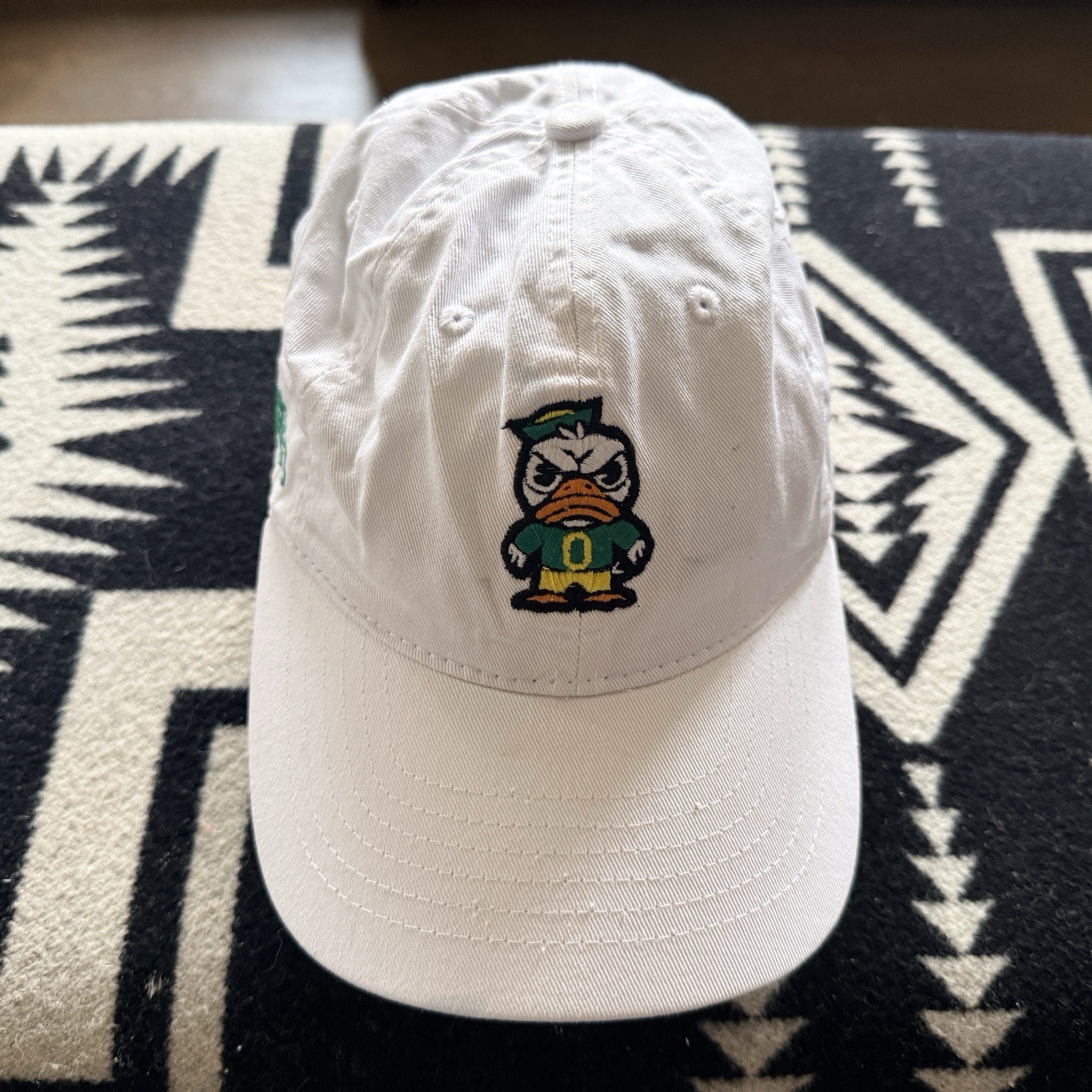 Zephyr Oregon Ducks Angry Duck Adjustable Promo Baseball Hat Cap White