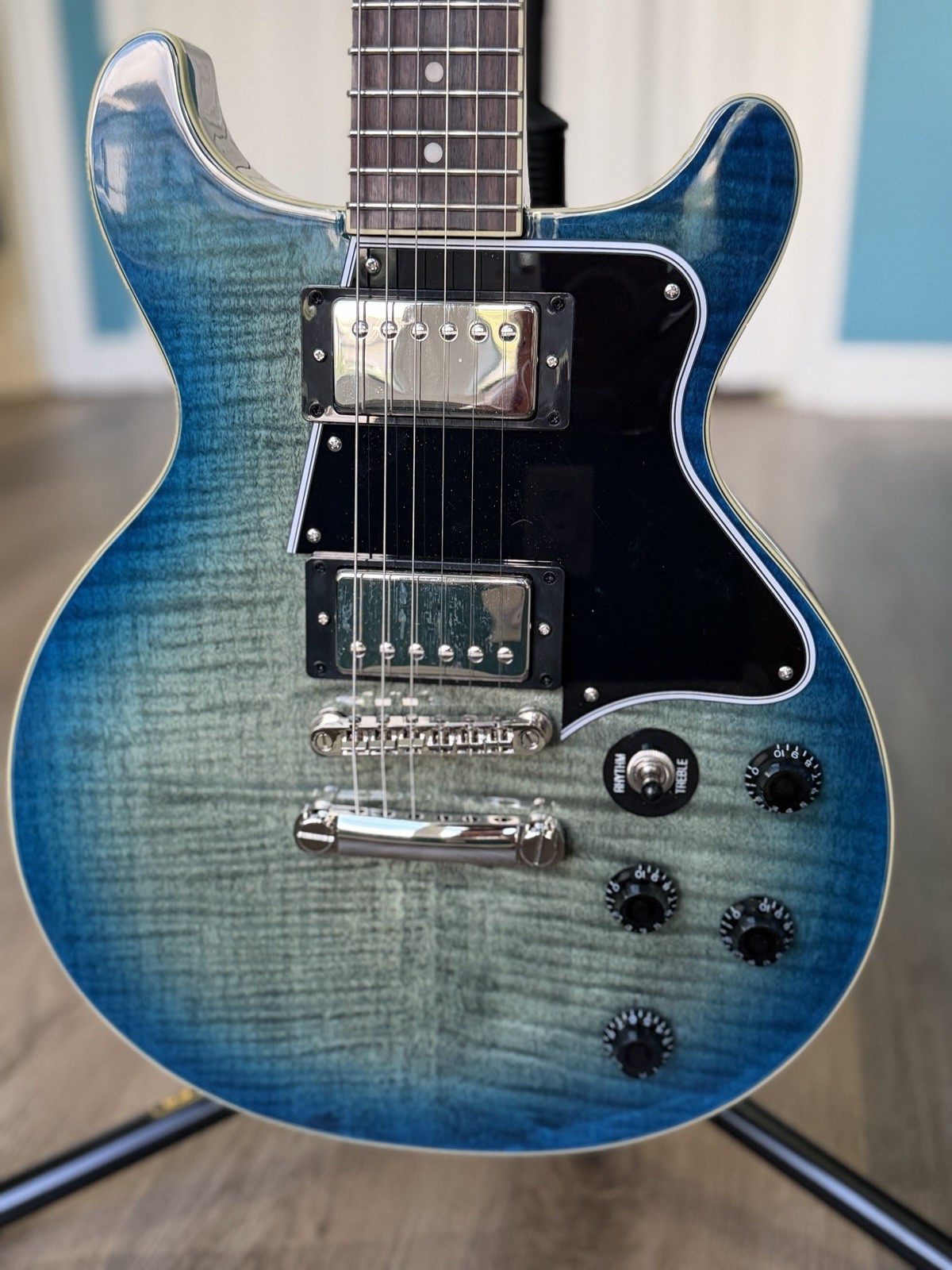 Epiphone Les Paul Special Double Cut Figured Ocean Water