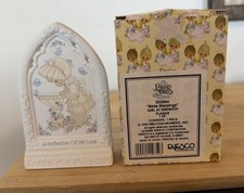 Precious Moments - Bible Blessings - Girl at Birdbath Plaque