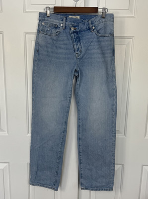 Madewell Jeans Women s 26 Sevilla Wash Low-Slung Straight Jean Low Rise Straight