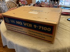 GE VHS HQ VCR 9-7100 FACTORY SEALED NEW IN BOX UNOPENED