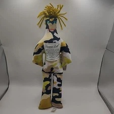 Contemporary Dammit Doll I Spy Chartreuse Camo Olive Hair