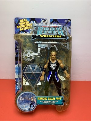 WCW Bash At The Beach Wrestlers Diamond Dallas Page Figure w/ Water Cannon 2000