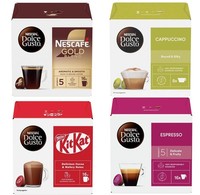 Dolce Gusto Capsules - Mixed 4 Packs (56 Drinks) As Pictured - Short Shelf Life