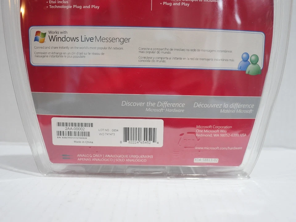 Microsoft LifeChat LX-2000 Mobile Headset Foldable Microphone PC/MAC NIB - Image 3 of 4