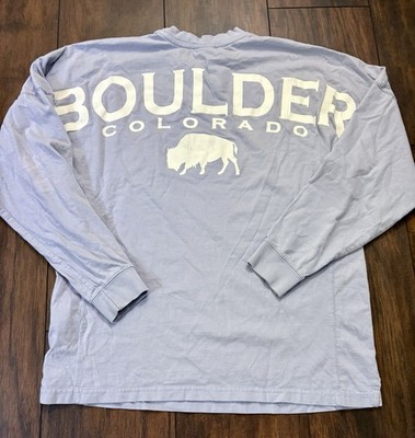 Southpointe Jersey Men s SM Blue Long Sleeve Colorado Buffalo Graphic Tee
