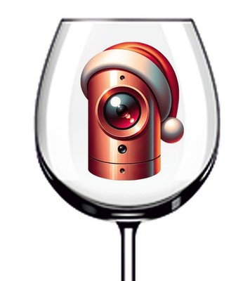 12x bunte Weihnachten Roboter Vinyl Aufkleber Abziehbild Becher Weinglas Flasche Becher